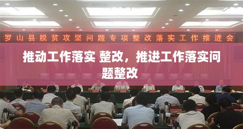 推动工作落实 整改，推进工作落实问题整改 