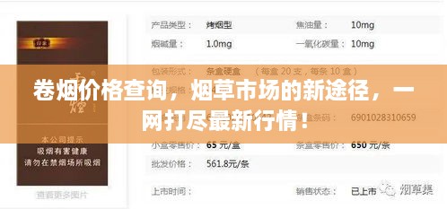卷烟价格查询，烟草市场的新途径，一网打尽最新行情！