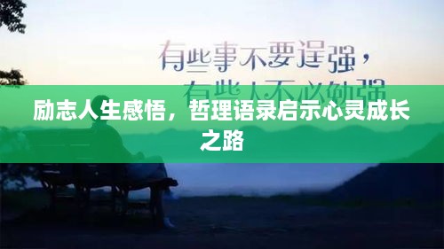 励志人生感悟，哲理语录启示心灵成长之路