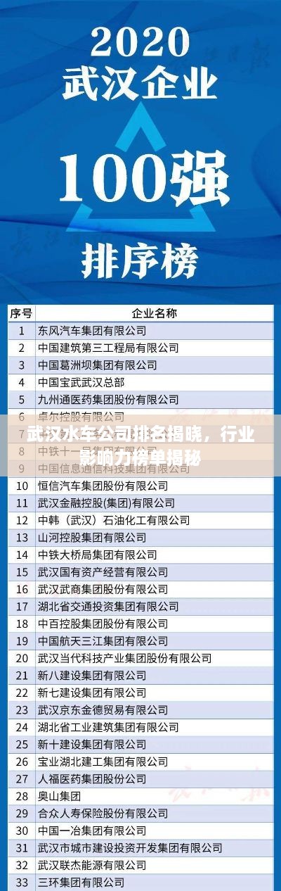武汉水车公司排名揭晓，行业影响力榜单揭秘