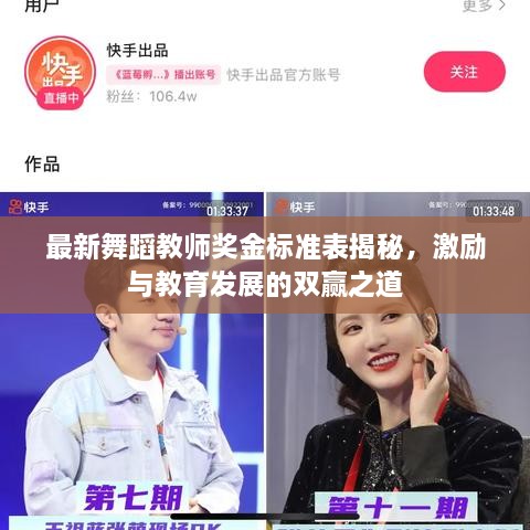 最新舞蹈教师奖金标准表揭秘，激励与教育发展的双赢之道