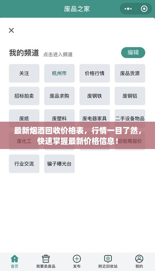 最新烟酒回收价格表，行情一目了然，快速掌握最新价格信息！