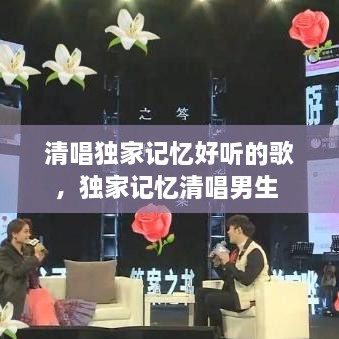 清唱独家记忆好听的歌，独家记忆清唱男生 