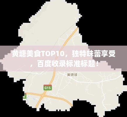 黄塘美食TOP10，独特味蕾享受，百度收录标准标题！